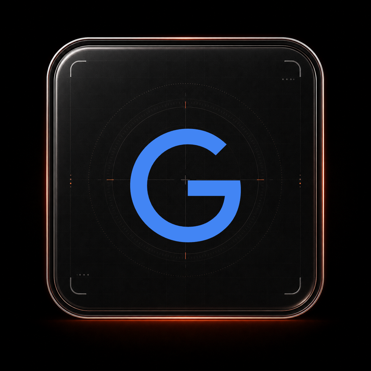 Google Business Profile glass tile