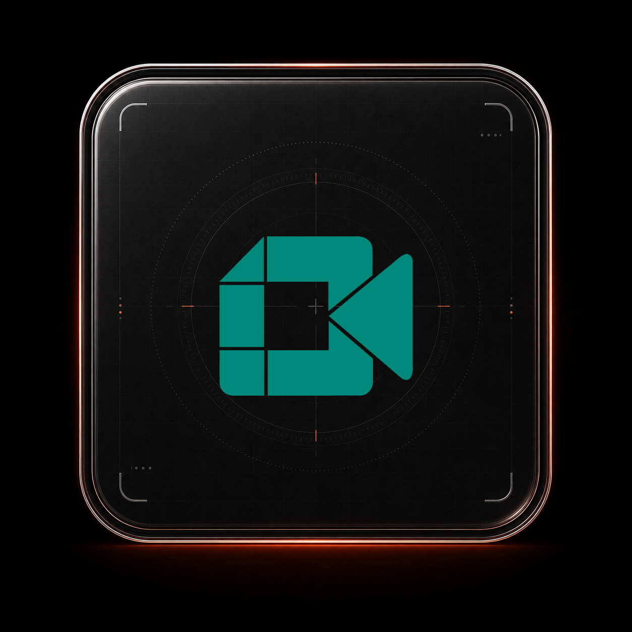Google Meet glass tile