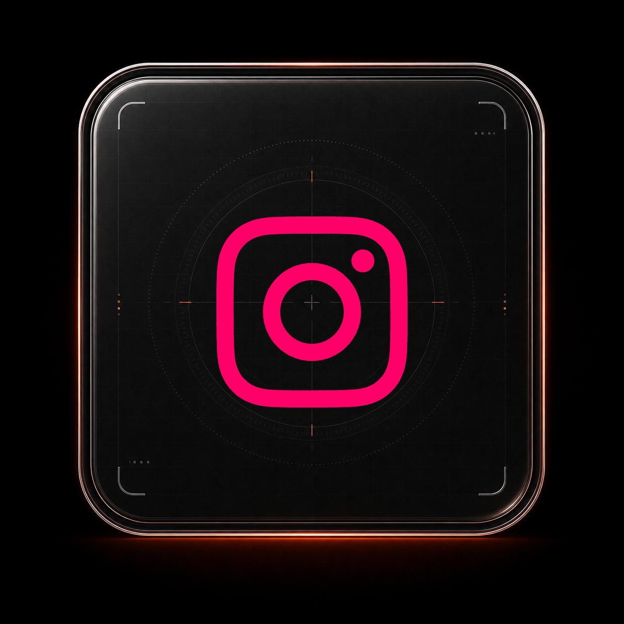 Instagram glass tile