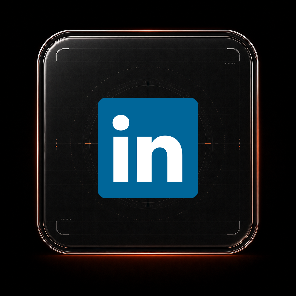 LinkedIn glass tile