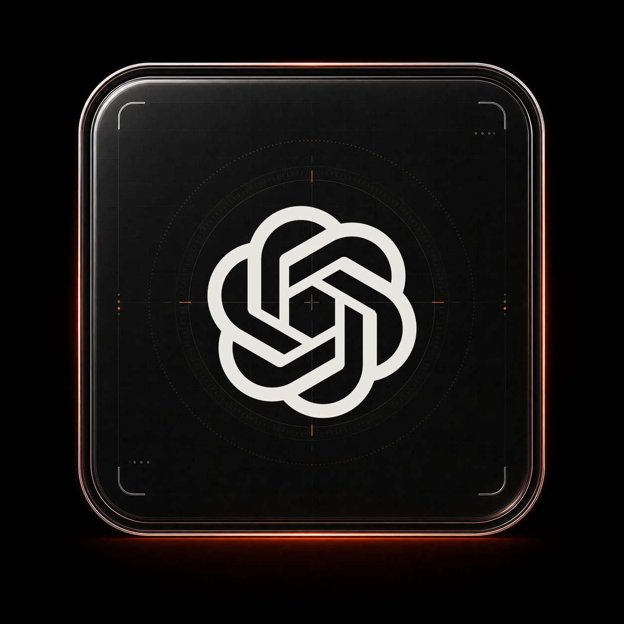 OpenAI and ChatGPT glass tile