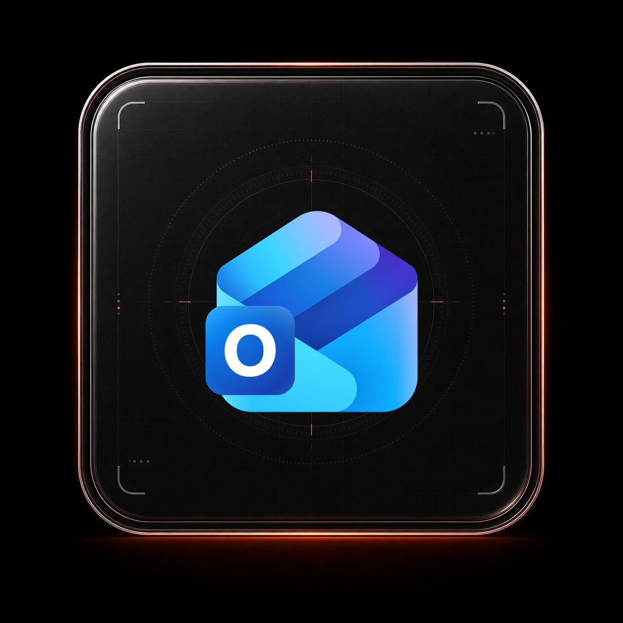 Outlook Calendar glass tile