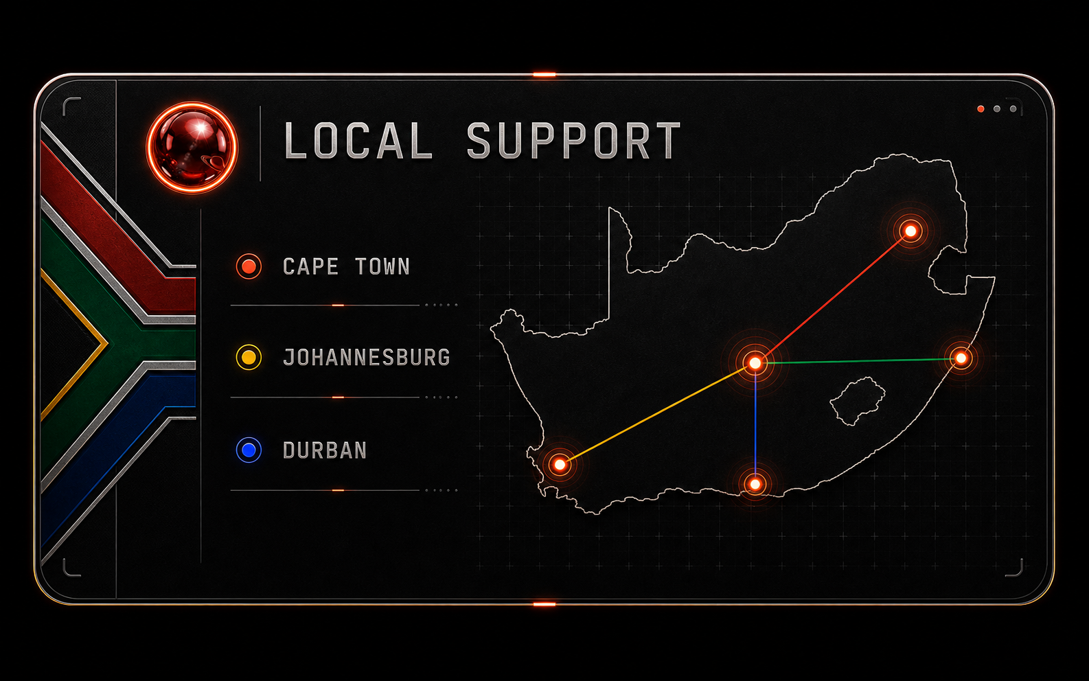 Local support visual for South African businesses